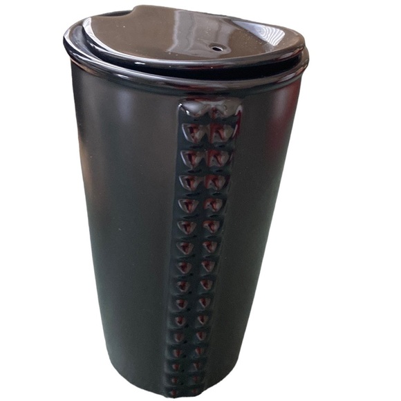 STARBUCKS Black Studded Ceramic Tumbler, new never used 10 oz special addition - Picture 1 of 4